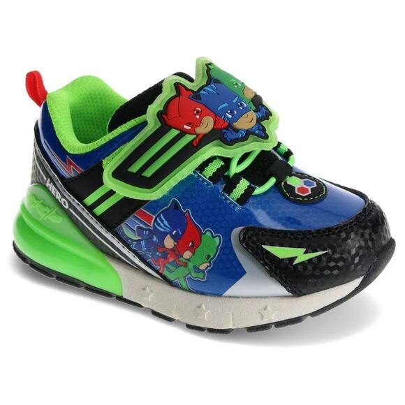 Bundle Boys PjMasks Light-Up Sneakers Sz 8 & Boys And1 Slider Sandals Sz 7/8 New - Picture 3 of 12